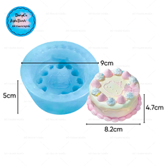 Khuôn Silicon - Bánh Kem Gấu 8cm Khúc