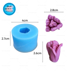 Khuôn Silicon - Nụ Hoa Cẩm Chướng Mẫu Đơn X2 2.7cm