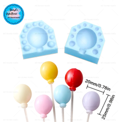 Khuôn Silicon Mochi Bi Tròn 2cm