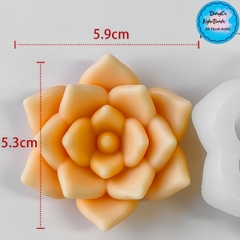 Khuôn Silicon - Sen Đá Nở - 5.9cm- Mộng Nước Tia Tầng  J-1244