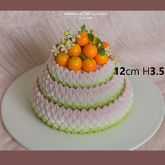 Khuôn Silicon - Đế Sen Thái Tầng - 12cm Cao 3.5cm