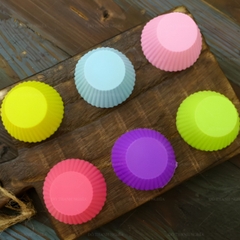 [10 cup] Khuôn Silicon - Cup Set 5cm - M77 Tròn Khía
