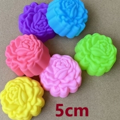 [10 cup] Khuôn Silicon - Cup Set 5cm - M03 - Hoa Hồng Kiểu