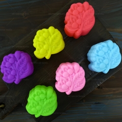 [10 cup] Khuôn Silicon - Cup Set 5cm - M07 - Cúc Cành Kèm Lá