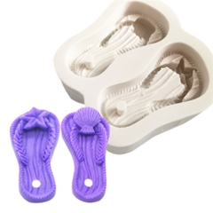 Khuôn Silicon - Em Bé Giày - Đôi Dép Xỏ 6.5cm