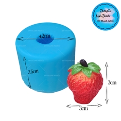 Khuôn Silicon - Trái Cây -Dâu Tây 3cm