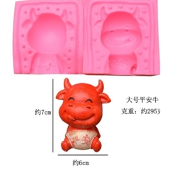 Khuôn Silicon - Động Vật - Trâu 2 mảnh 7cm M01