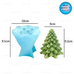 Khuôn Silicon - Noel - Cây Thông Cây #5 7.6CM XÒE