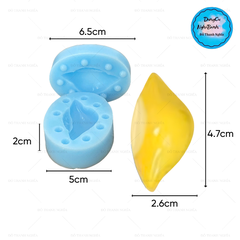 Khuôn Silicon - Trái Cây - Sầu Riêng 2 Mảnh 4.6cm