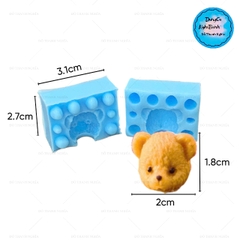 Khuôn Silicon - Động Vật - Gấu Honey 2 Mảnh 2.5cm