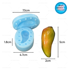 Khuôn Silicon - Trái Cây - Trái Ớt 2 Mảnh 5cm