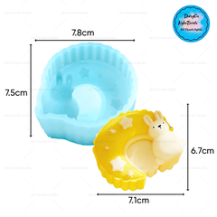 Khuôn Silicon - Động Vật - Con Thỏ 5 Sao