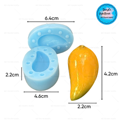 Khuôn Silicon - Trái Cây - Xoài 2 Mảnh 4cm