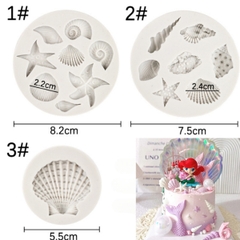Khuôn Silicon - Combo Set 3 Sinh Vật Biển