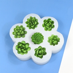 Khuôn Silicon - Sen Đá Nở - 3.2cm Sen Ngọc 7c