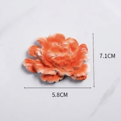 Khuôn Silicon - Hoa Mẫu Đơn - 5.8cm - Mặt Ép