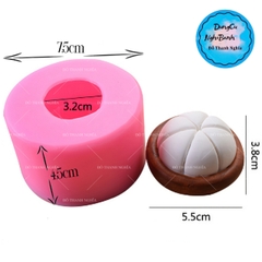 Khuôn Silicon - Trái Cây - Măng Cụt - 1 Nữa