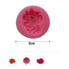 Khuôn Silicon - Hoa Mẫu Đơn - 5.8cm - Mặt Ép