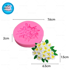 Khuôn Silicon - Chùm Hoa Cúc - Kèm Lá 6.5cm