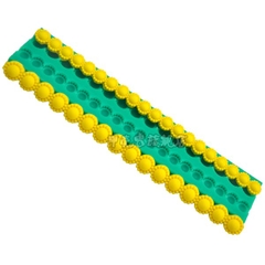 Khuôn Silicon - Viền Chuỗi Dây - Hạt Nút 2c - 20cm