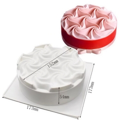 Khuôn Silicon - Đế Tròn Xoắn 15cm