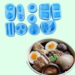 Khuôn Silicon - Món Ăn - Thịt Kho Tàu Set 10