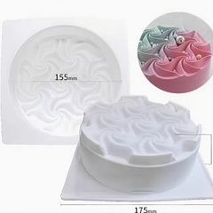 Khuôn Silicon - Đế Tròn Xoắn 15cm
