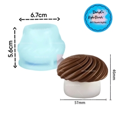 Khuôn Silicon - Rau Củ - Cây Nấm 4.6cm