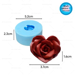 Khuôn Silicon - Hoa Hồng Trái Tim 3.7cm