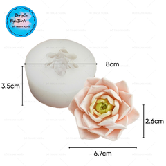 Khuôn Silicon Hoa Hồng - Hồng Tầng Cánh Nhọn 6.7cm