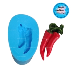 Khuôn Silicon - Trái Cây - Ớt - Ớt Cặp Thái