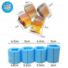 Khuôn Silicon - Món Ăn - Set 4 Miếng Thịt Đứng