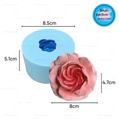 Khuôn Silicon - Hoa Hồng Xoắn 8.5cm
