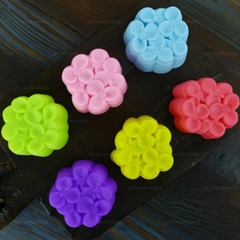 [10 cup] Khuôn Silicon - Cup Set 5cm - M65 Hoa Đào Nhật