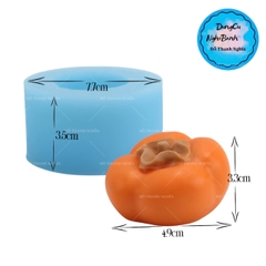Khuôn Silicon - Trái Cây - Hồng 5.9cm