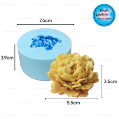 Khuôn Silicon - Hoa Mẫu Đơn - 5.5cm - Xòe P45