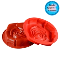 Khuôn Silicon - Đế Cốt - Hoa Hồng - 26cm Cao 5cm