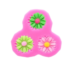 Khuôn Silicon - Hoa Cúc Dẹp 3c - 1cm
