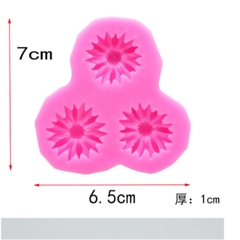 Khuôn Silicon - Hoa Cúc Dẹp 3c - 1cm