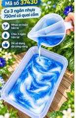 Ca Chia Ngăn Nhựa - Có Tay Cầm - 3 Ngăn 750ml