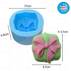 Khuôn Silicon - Hộp Quà - Nơ Gói 6.3cm