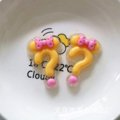 Khuôn Silicon - Dấu Chữ - Dấu Hỏi Nơ 3.5cm