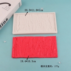 Khuôn Silicon - Viền Mảng Họa Tiết - Vân Gỗ 19x10cm