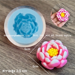 Khuôn Silicon - Hoa Súng - Súng 5cm