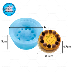 Khuôn Silicon - Bánh Kem Gấu 8cm Khúc