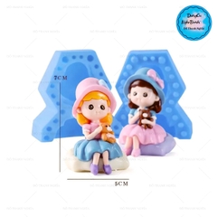 Khuôn Silicon - Em Bé - Công Chúa #23 2 Mảnh 7cm