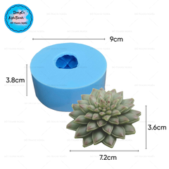 Khuôn Silicon - Sen Đá Nở - 7.2x3.6cm - Phật Bà 1 Mảnh