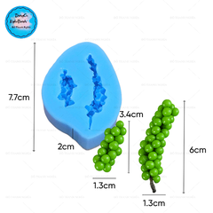 Khuôn Silicon - Rau Củ - Chùm Tiêu 2c 6cm