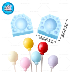 Khuôn Silicon Mochi Bi Tròn 3cm