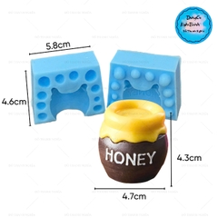 Khuôn Silicon - Động Vật - Gấu Honey 2 Mảnh 3.3cm